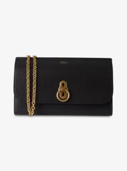 Amberley clutch leder zwart | DELSCHER. Fashion