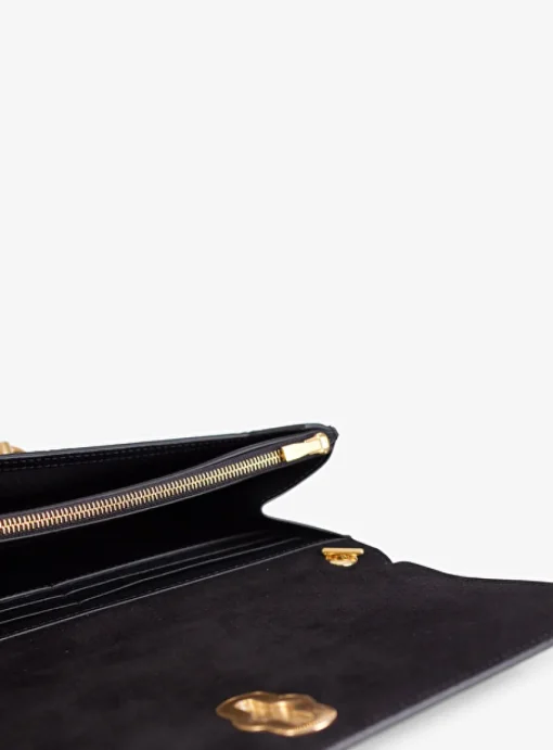 Amberley clutch leder zwart | DELSCHER. Fashion