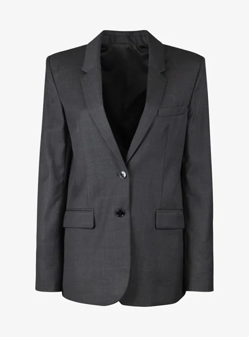 Blazer lesandre antraciet ruit | DELSCHER. Fashion