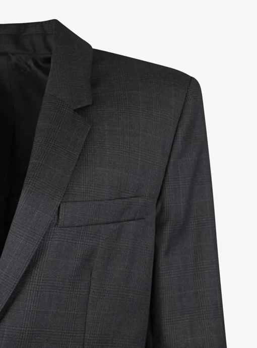 Blazer lesandre antraciet ruit | DELSCHER. Fashion