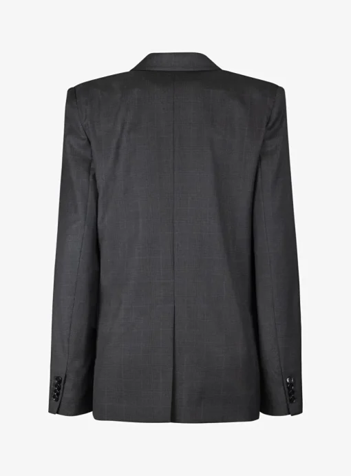 Blazer lesandre antraciet ruit | DELSCHER. Fashion