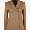 Blazer Meringa wol jersey camel | DELSCHER. Fashion