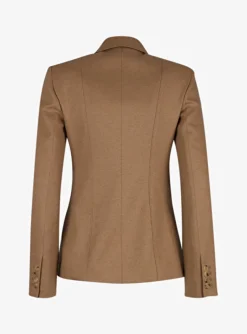 Blazer Meringa wol jersey camel | DELSCHER. Fashion
