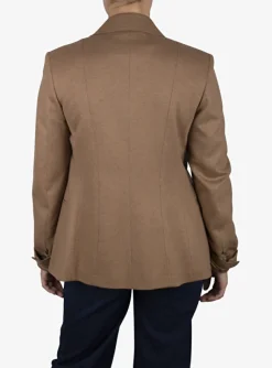 Blazer Meringa wol jersey camel | DELSCHER. Fashion