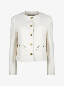 Blazer missy glis bomber creme Bouclé | DELSCHER. Fashion