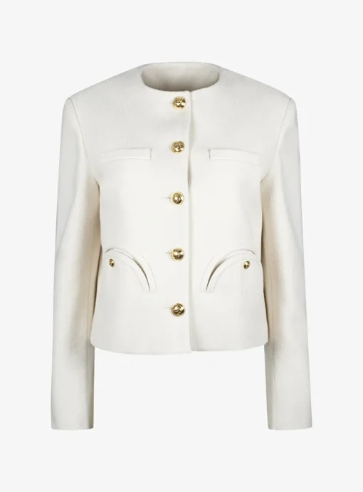 Blazer missy glis bomber creme Bouclé | DELSCHER. Fashion