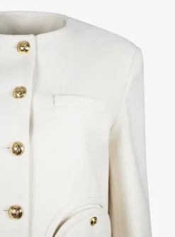 Blazer missy glis bomber creme Bouclé | DELSCHER. Fashion