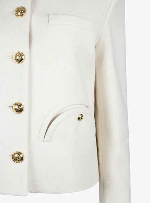 Blazer missy glis bomber creme Bouclé | DELSCHER. Fashion