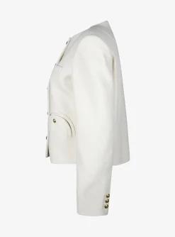 Blazer missy glis bomber creme Bouclé | DELSCHER. Fashion