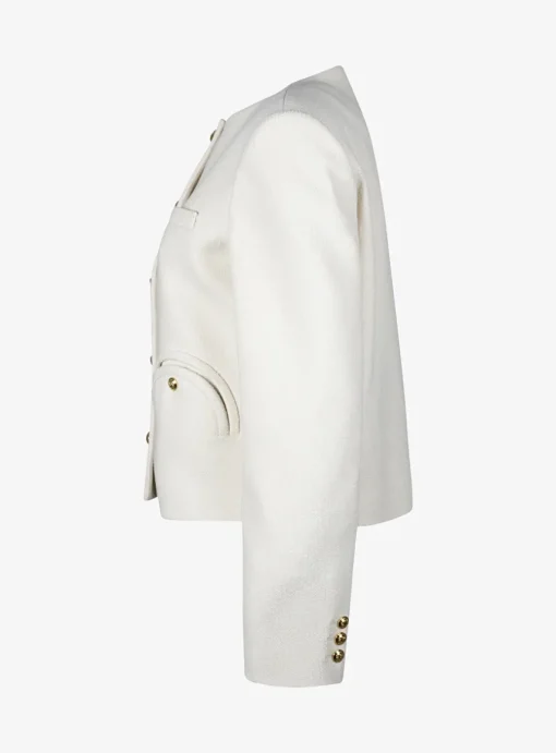 Blazer missy glis bomber creme Bouclé | DELSCHER. Fashion