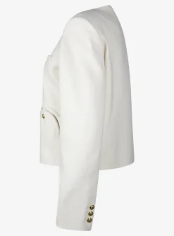 Blazer missy glis bomber creme Bouclé | DELSCHER. Fashion