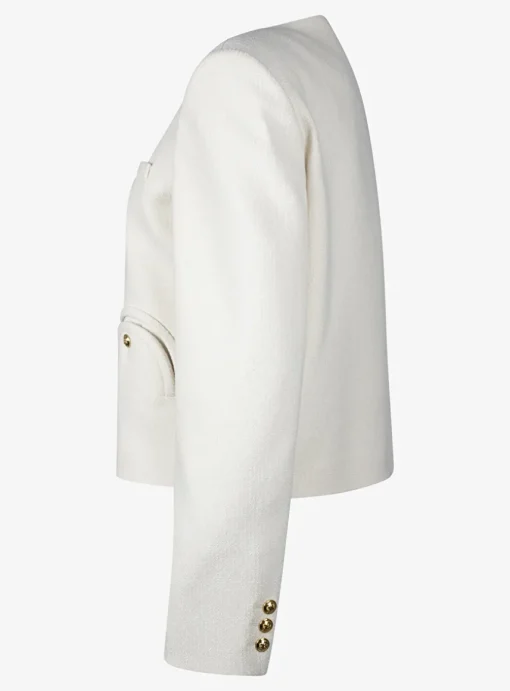 Blazer missy glis bomber creme Bouclé | DELSCHER. Fashion