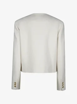 Blazer missy glis bomber creme Bouclé | DELSCHER. Fashion