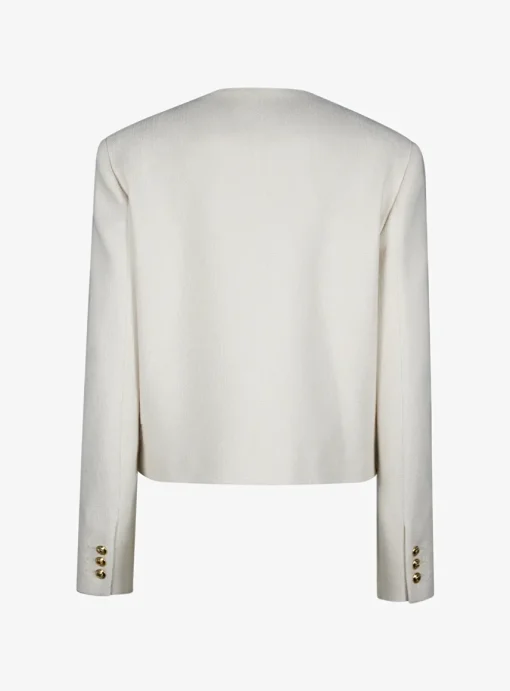 Blazer missy glis bomber creme Bouclé | DELSCHER. Fashion