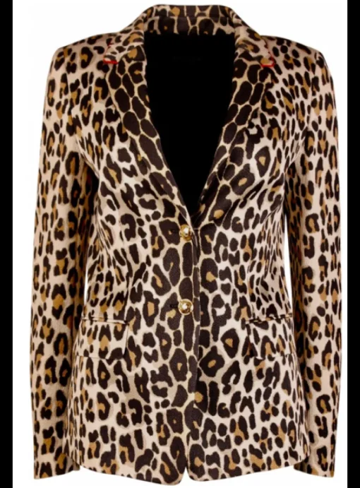Blazer print Leopard | DELSCHER. Fashion