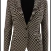 blazer zwart wit stip | DELSCHER. Fashion