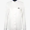 Blouse loas wit eend | DELSCHER. Fashion