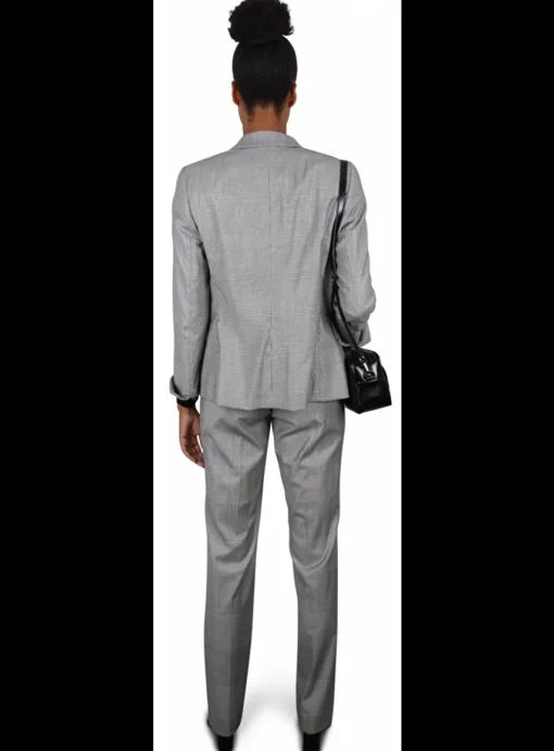 Broekpak grijs prince de galles | DELSCHER. Fashion