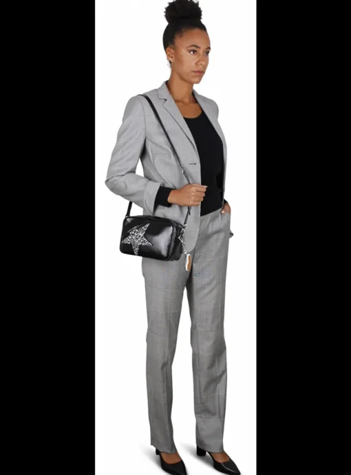 Broekpak grijs prince de galles | DELSCHER. Fashion