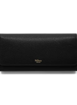 Continental wallet black | DELSCHER. Fashion