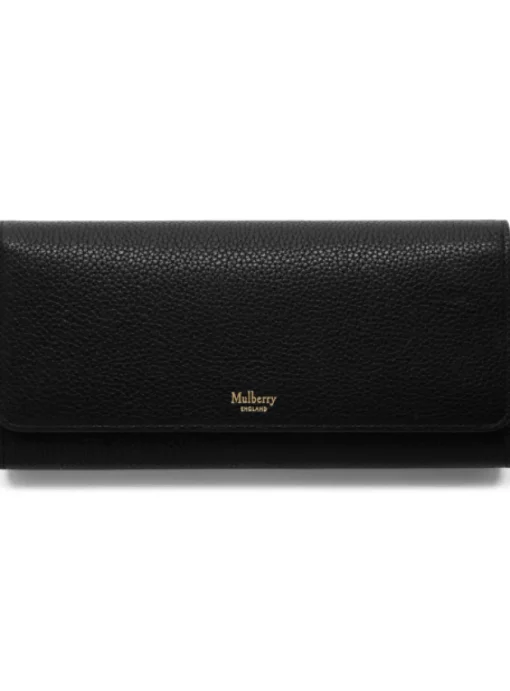 Continental wallet black | DELSCHER. Fashion