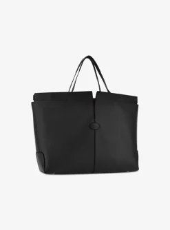 Di bag folio shopper medium leder zwart | DELSCHER. Fashion