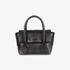Di bag reverse flap mini leder zwart | DELSCHER. Fashion