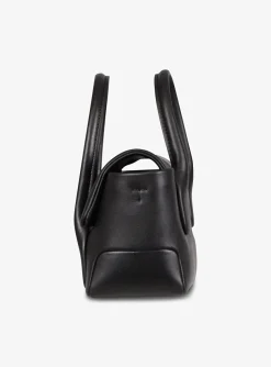 Di bag reverse flap mini leder zwart | DELSCHER. Fashion