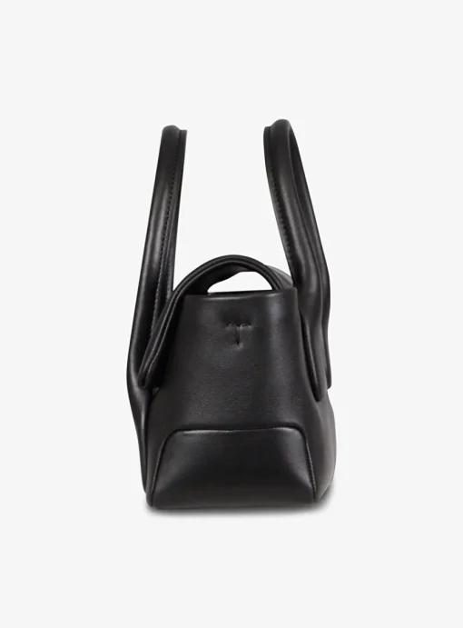 Di bag reverse flap mini leder zwart | DELSCHER. Fashion