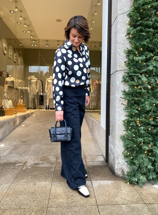 Di bag reverse flap mini leder zwart | DELSCHER. Fashion