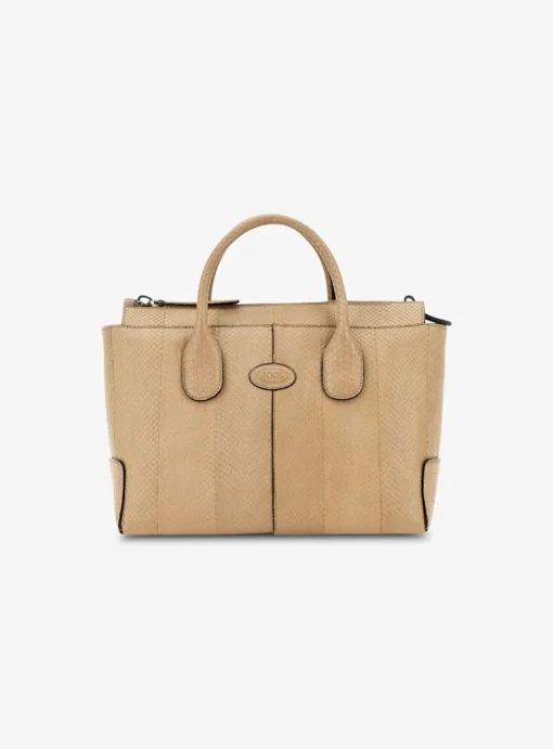 Dsb shopping beige slangenleder | DELSCHER. Fashion