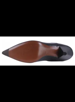 Enkellaars leder zwart | DELSCHER. Fashion