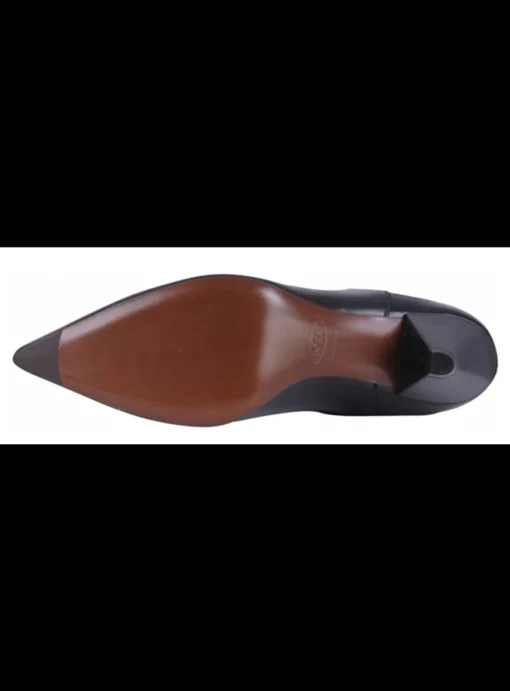 Enkellaars leder zwart | DELSCHER. Fashion