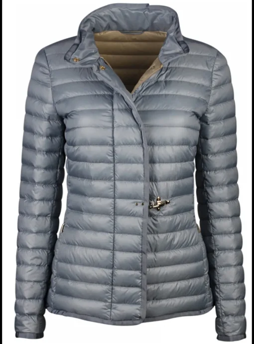 Jack gestept in blauw tint | DELSCHER. Fashion