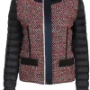jack kort marine met rood blauw tweed voorpand | DELSCHER. Fashion