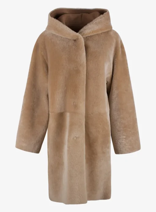 Jas Lammy camel | DELSCHER. Fashion