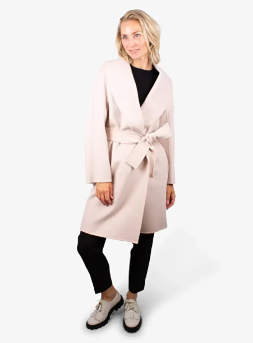 Jas Liana wol cashmere poederroze | DELSCHER. Fashion