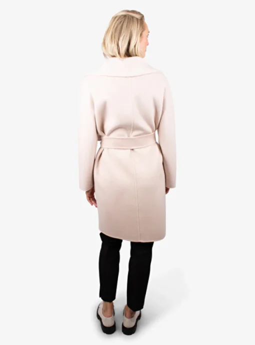 Jas Liana wol cashmere poederroze | DELSCHER. Fashion