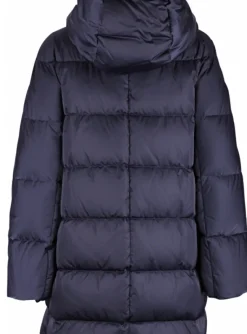 Jas step capuchon blauw | DELSCHER. Fashion