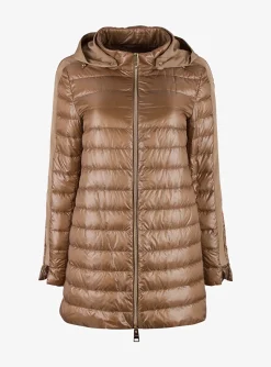 Jas step capuchon camel | DELSCHER. Fashion