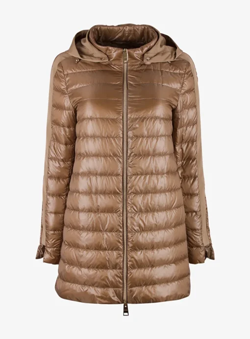 Jas step capuchon camel | DELSCHER. Fashion