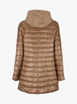 Jas step capuchon camel | DELSCHER. Fashion