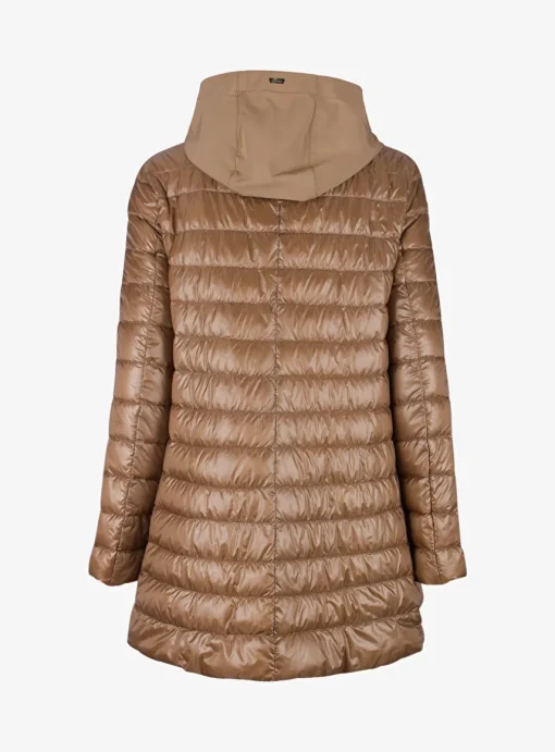 Jas step capuchon camel | DELSCHER. Fashion