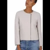 Jasje kort kitkleur met rits | DELSCHER. Fashion