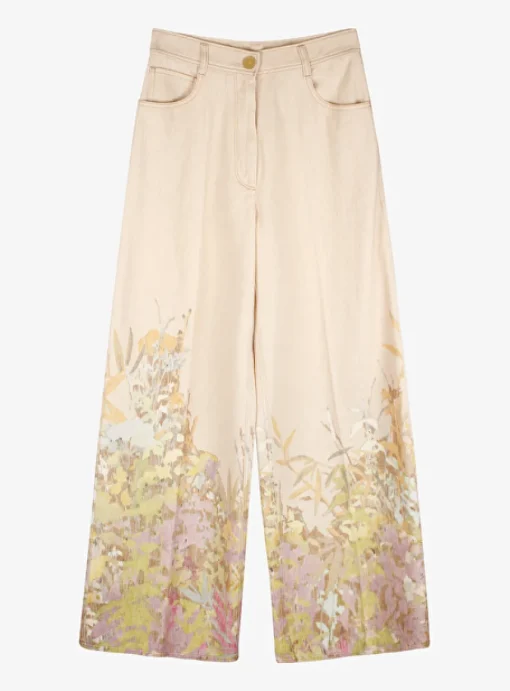 Jeans dessin roze | DELSCHER. Fashion