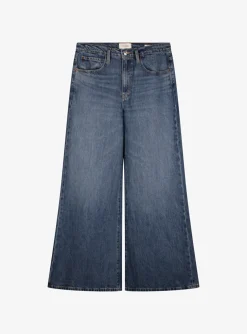 Jeans easy wide flare mid wassing | DELSCHER. Fashion