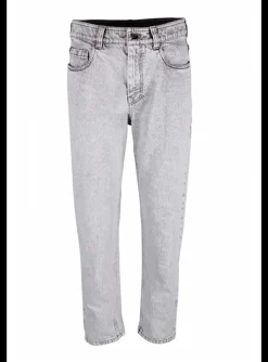 Jeans faded lichtgrijs | DELSCHER. Fashion