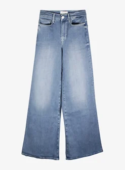 Jeans Le palazzo blauw | DELSCHER. Fashion