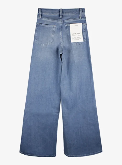 Jeans Le palazzo blauw | DELSCHER. Fashion
