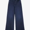 Jeans Le palazzo donkerblauw | DELSCHER. Fashion